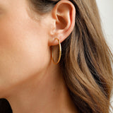 Slim Hoop Large Earrings