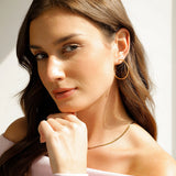Slim Hoop Large Earrings