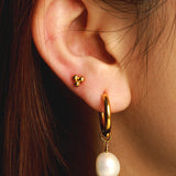 Trio dot stud earrings