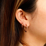 14mm SLIM HOOP Small Earrings