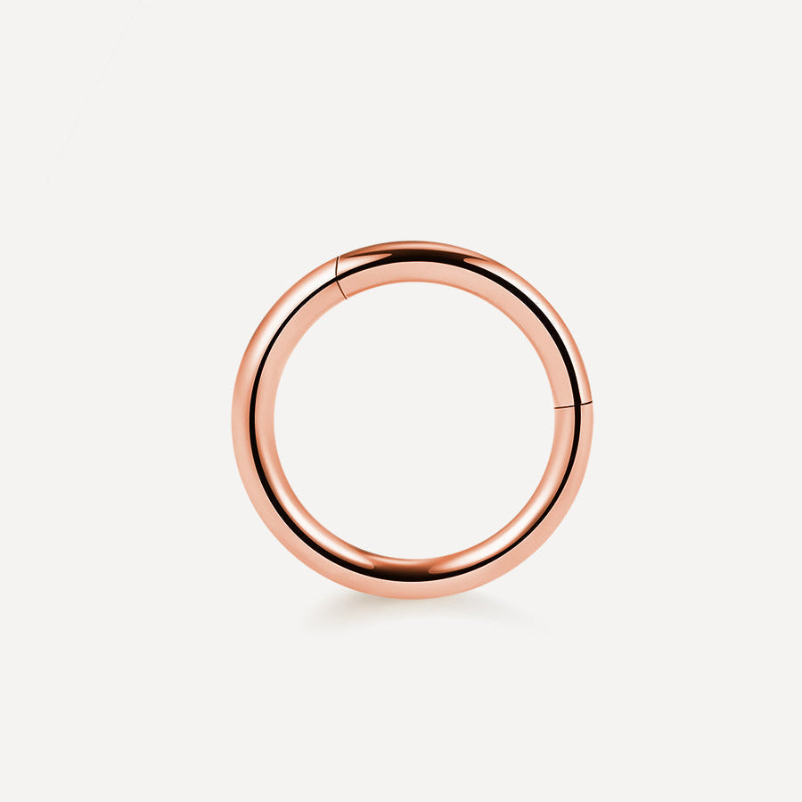 Simple Hoop Titan Piercing