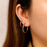14mm SLIM HOOP Small Earrings