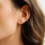 Round and Round stud earrings