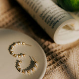 Dual Shine Pearl Earrings