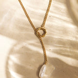 Orbital Pearl Necklace