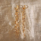 Moonlit Tassel Earrings