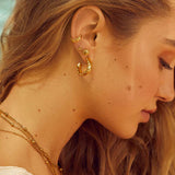 Trio dot stud earrings