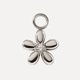 10x10mm Floral Shine Earring-Charm