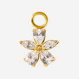 10x10,5mm Floral Spark Earrings-Charm