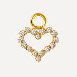 10x11mm Dazzling Love Earrings-Charm