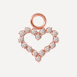 10x11mm Dazzling Love Earrings-Charm