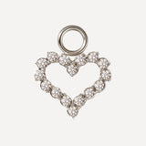 10x11mm Dazzling Love Earrings-Charm