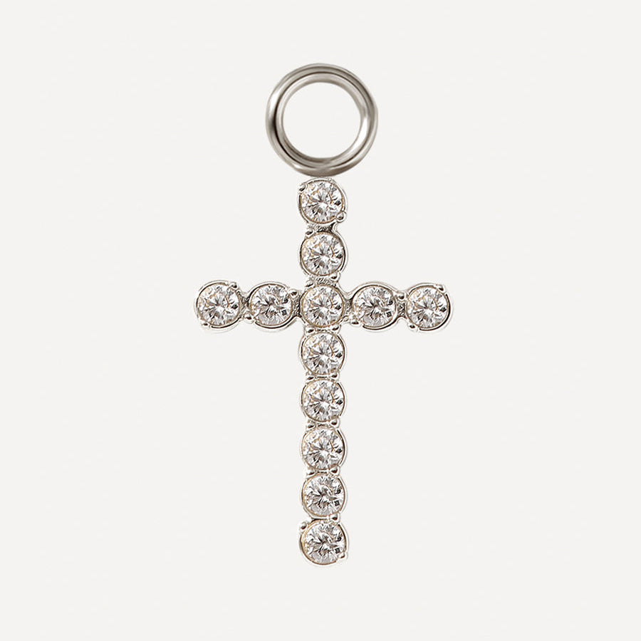 15x10mm Glorious Cross Earrings-Charm