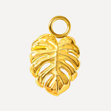 11,5x10mm Monstera Leaf Earrings-Charm