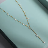 Pearl Station Necklace