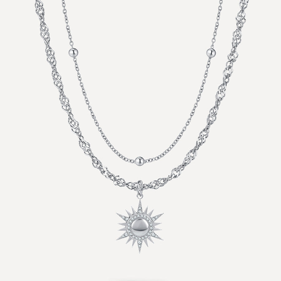 Cluster Glitter Necklace