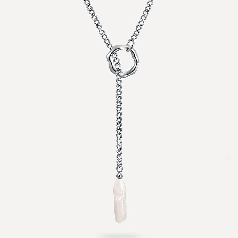 Orbital Pearl Necklace