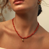 Burning Drop Necklace