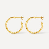 Twisted Hoop Earrings