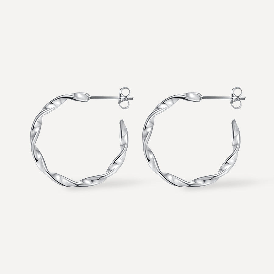 Twisted Hoop Earrings