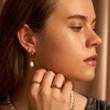 Modern Pearl Earrings