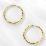 TEXTURED HOOPS LARGE Earrings