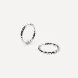 TEXTURED HOOPS MEDIUM Earrings