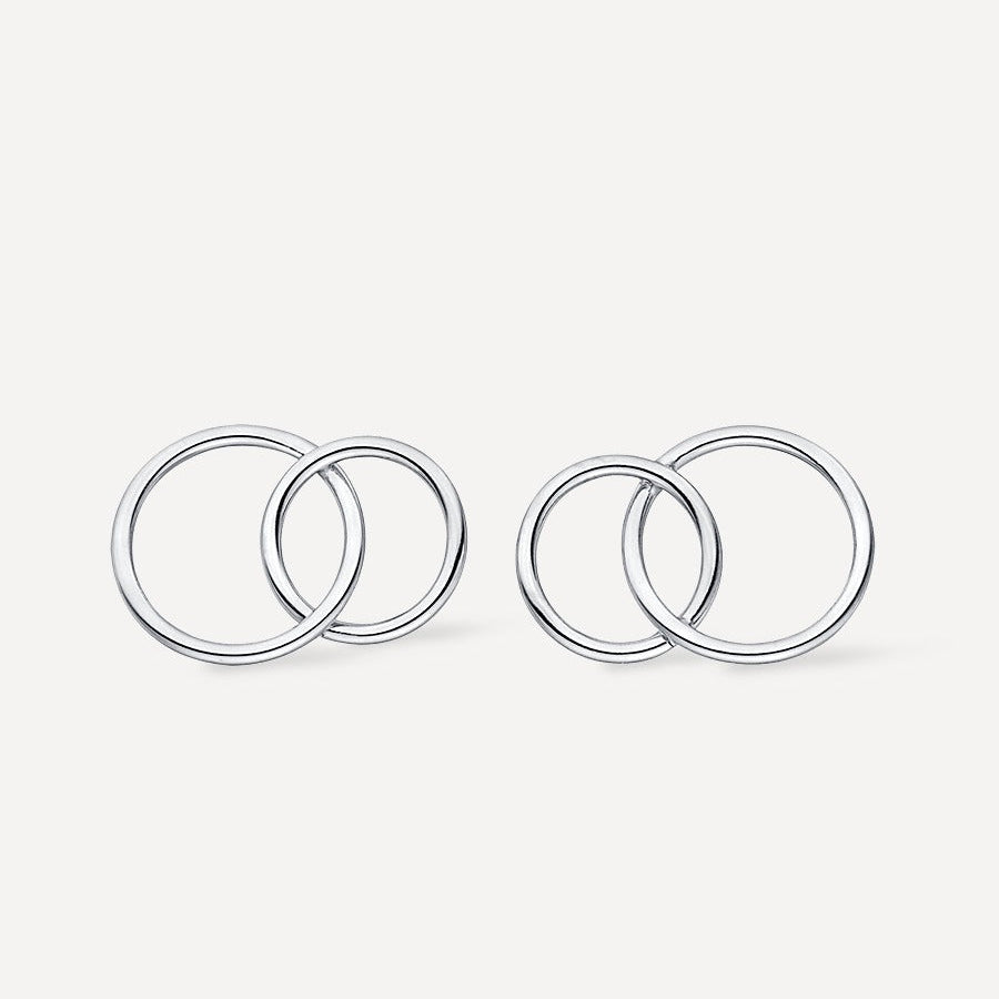 Round and Round stud earrings
