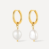 Modern Pearl Earrings