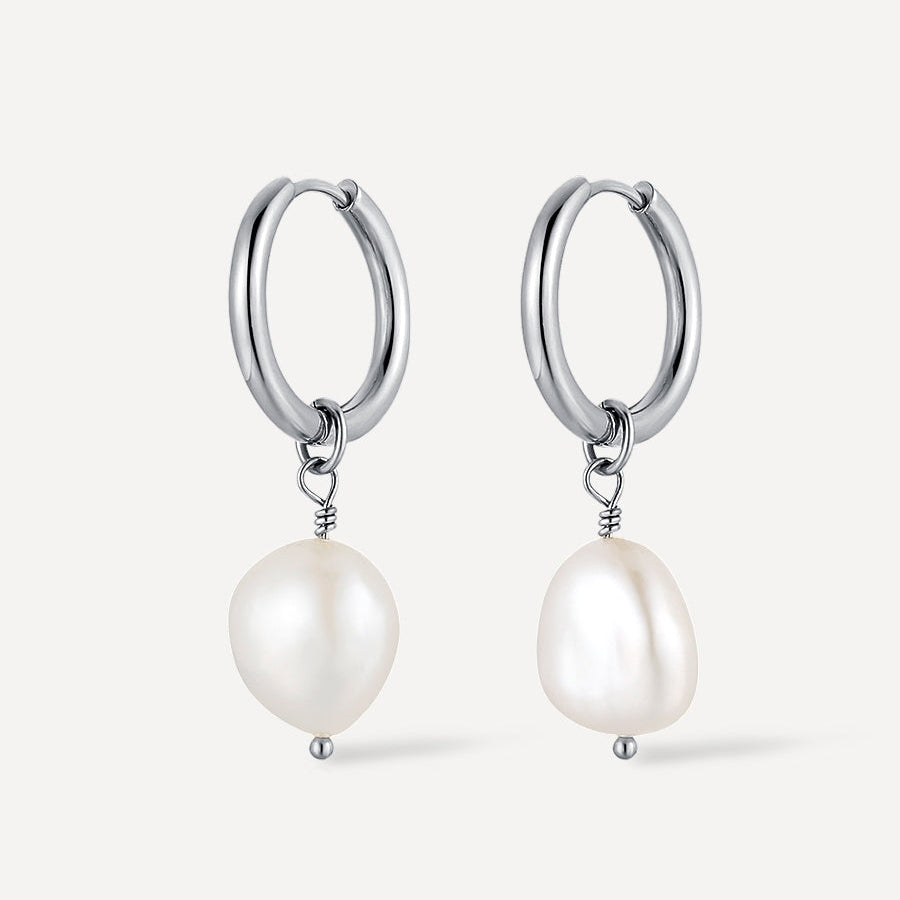 Modern Pearl Earrings