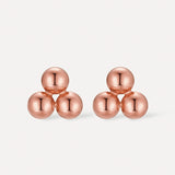 Trio dot stud earrings
