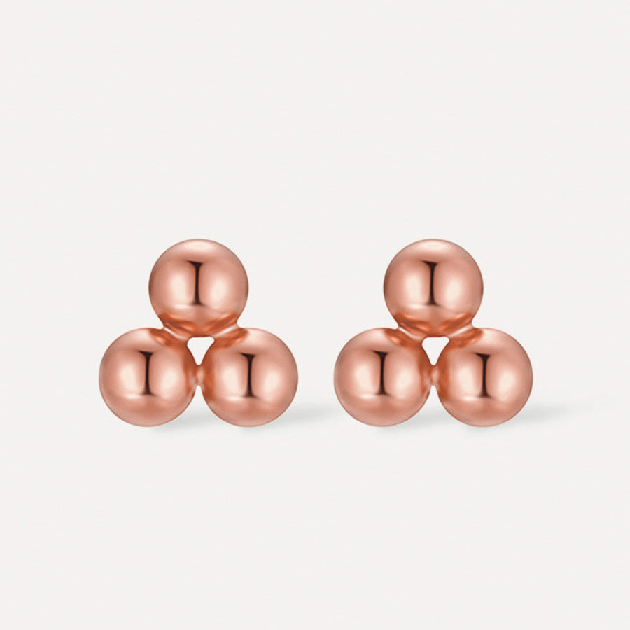 Trio dot stud earrings