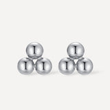Trio dot stud earrings