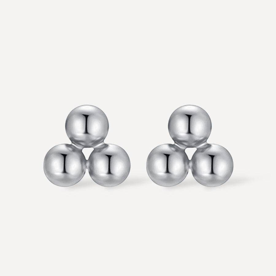 Trio dot stud earrings