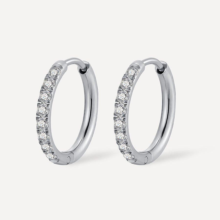 CRYSTALIZED SHINE HOOP Earrings