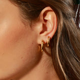 Smooth & Glossy Hoops Earrings Set