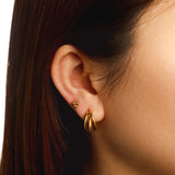 Trio dot stud earrings