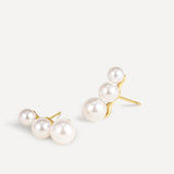 Trio Pearl Earrings