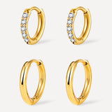 Slim & Shine Hoops Earrings Set