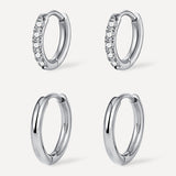 Slim & Shine Hoops Earrings Set