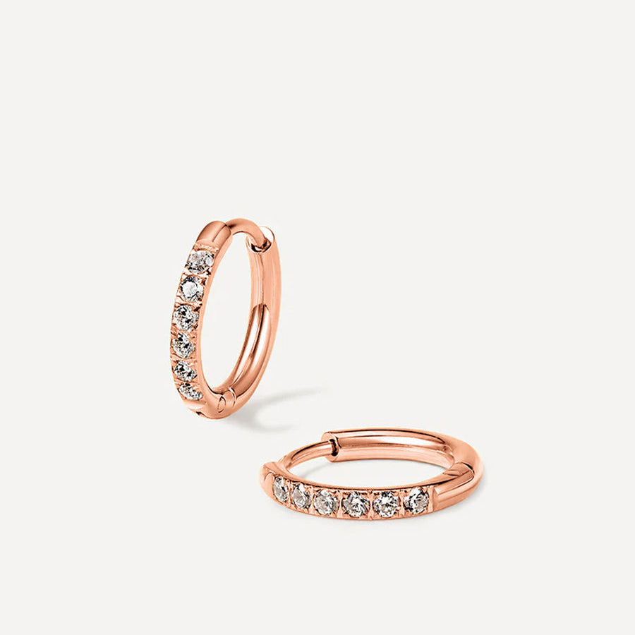 CRYSTALIZED SHINE HOOP Medium Earrings
