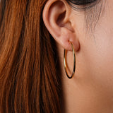 Slim Hoop Large Earrings