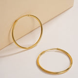 Slim Hoop Large Earrings
