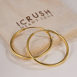 Slim Hoop Large Earrings