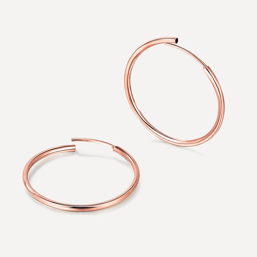 Slim Hoop Large Earrings
