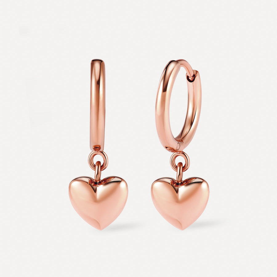 Solemn Heart Earrings