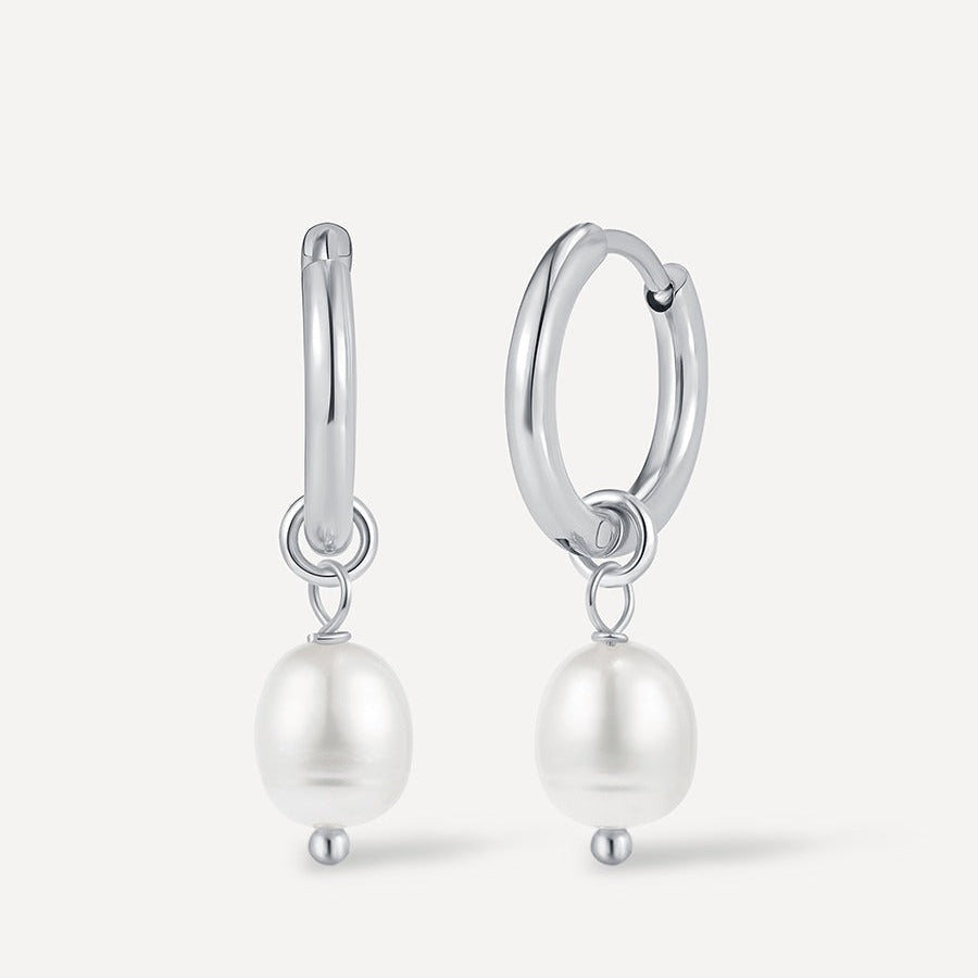 Modern Pearl Small Earrings
