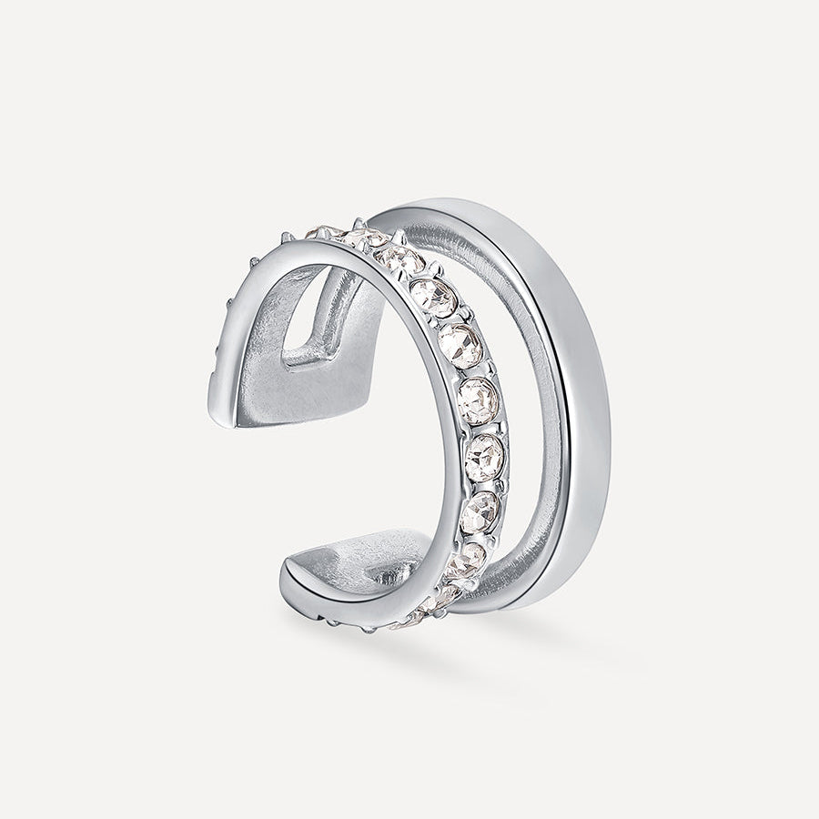 Moon Phase Duo Brilliant Earcuff