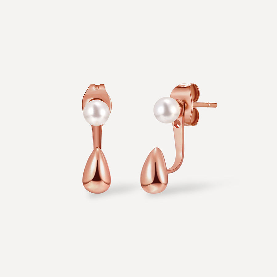 Ocean Drop Pearl Earrings