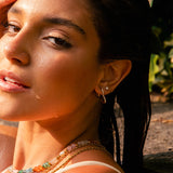Shining Open Heart Earrings